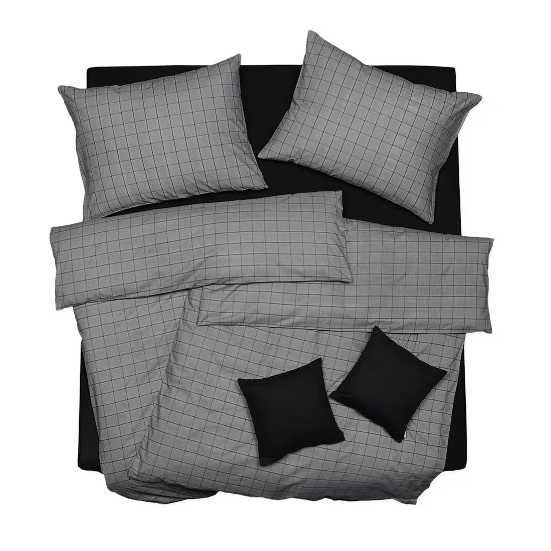 Obliečky KLASIK SOFT kocka sivá