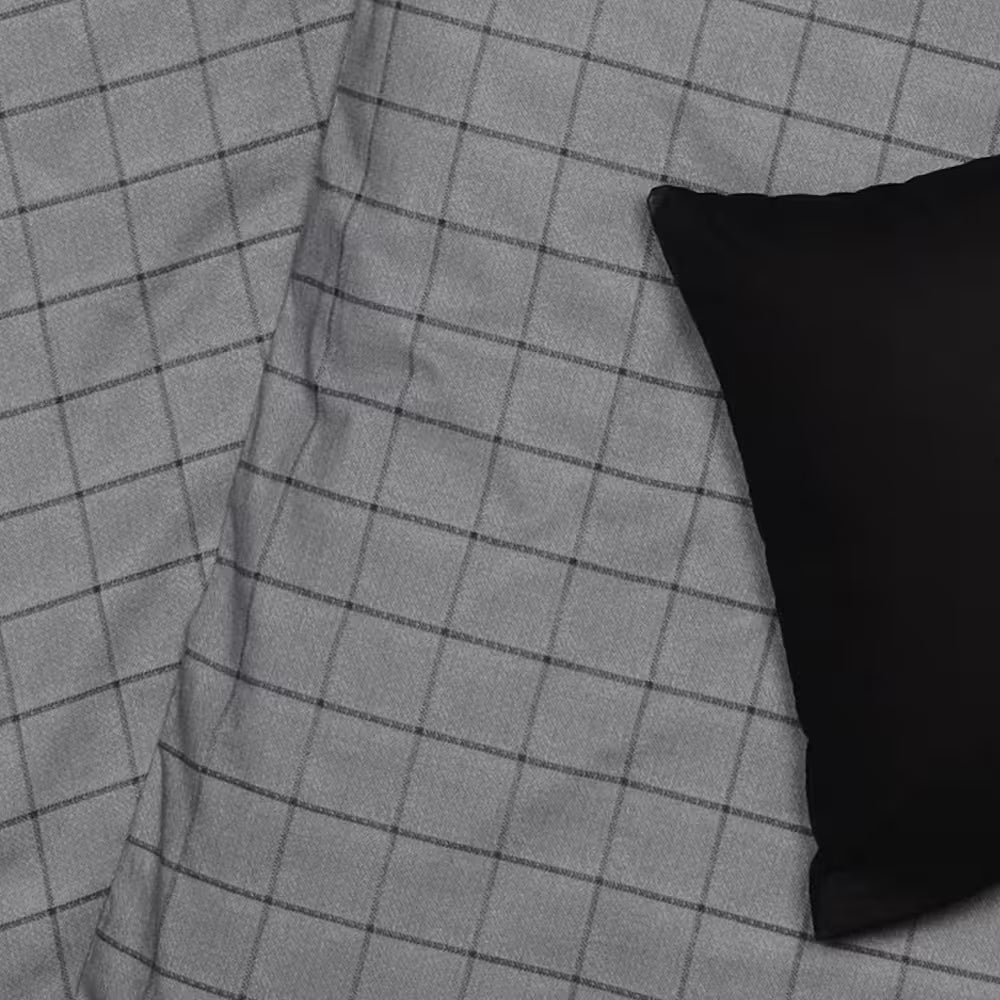 Obliečky KLASIK SOFT kocka sivá