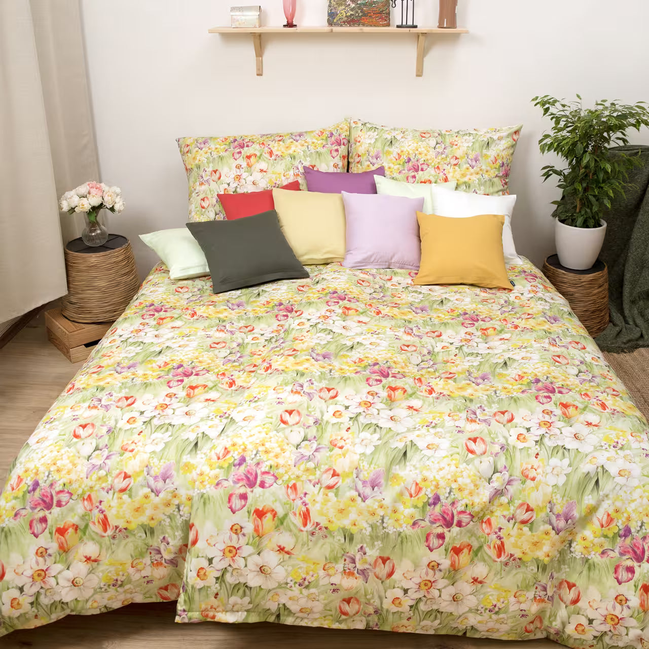 Obliečky SATÉN DESIGN spring dream pestrá