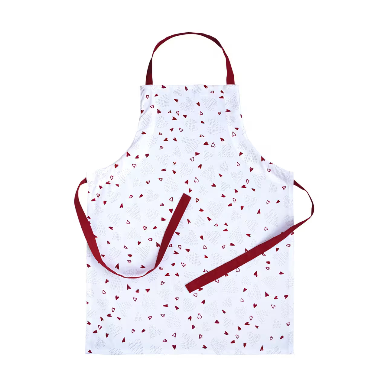 Zástera DEKORO srdiečka biela, červená