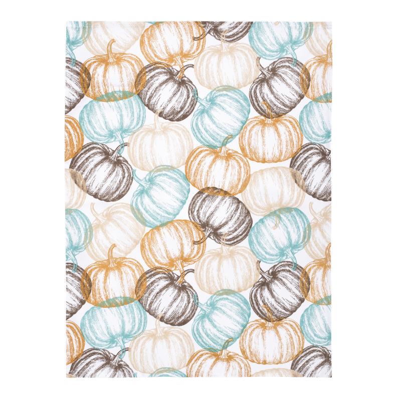 Utierka DEKORO tekvice hnedá tyrkysová