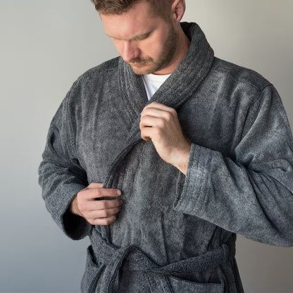 Župan froté MODAL SOFT tmavá sivá