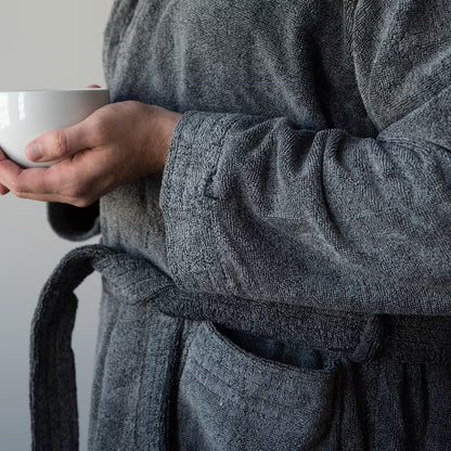 Župan froté MODAL SOFT tmavá sivá