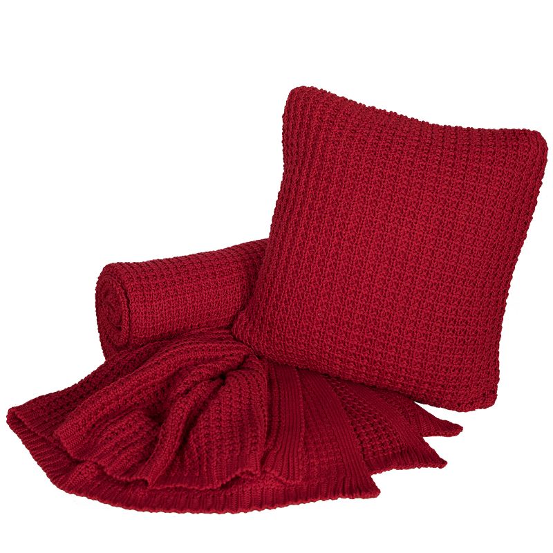 Deka pletená TOPAZ červená