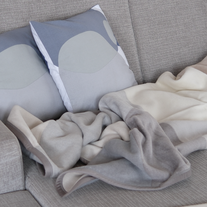 Deka VELURO trapezo sivá béžová