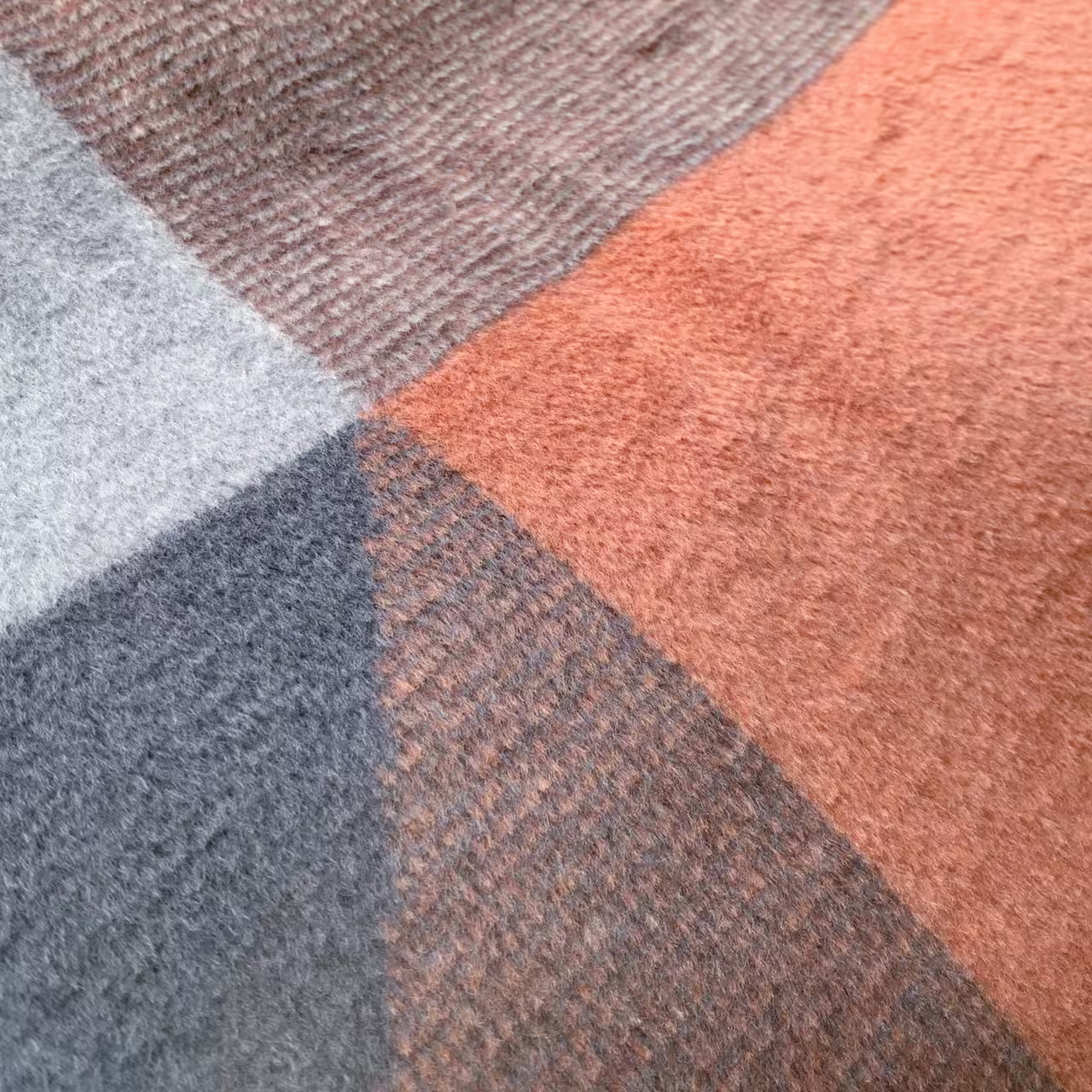 Deka VELURO trapezo multi hrdzavá hnedá