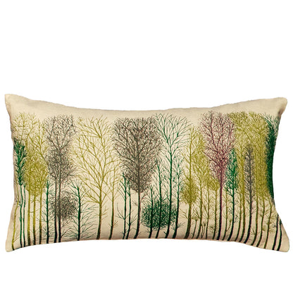 Dekoračný návlek ART NATURE trees smotanová zelená