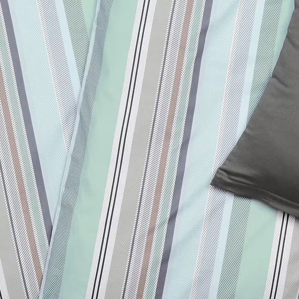 Obliečky KLASIK pruhy tyrkysová