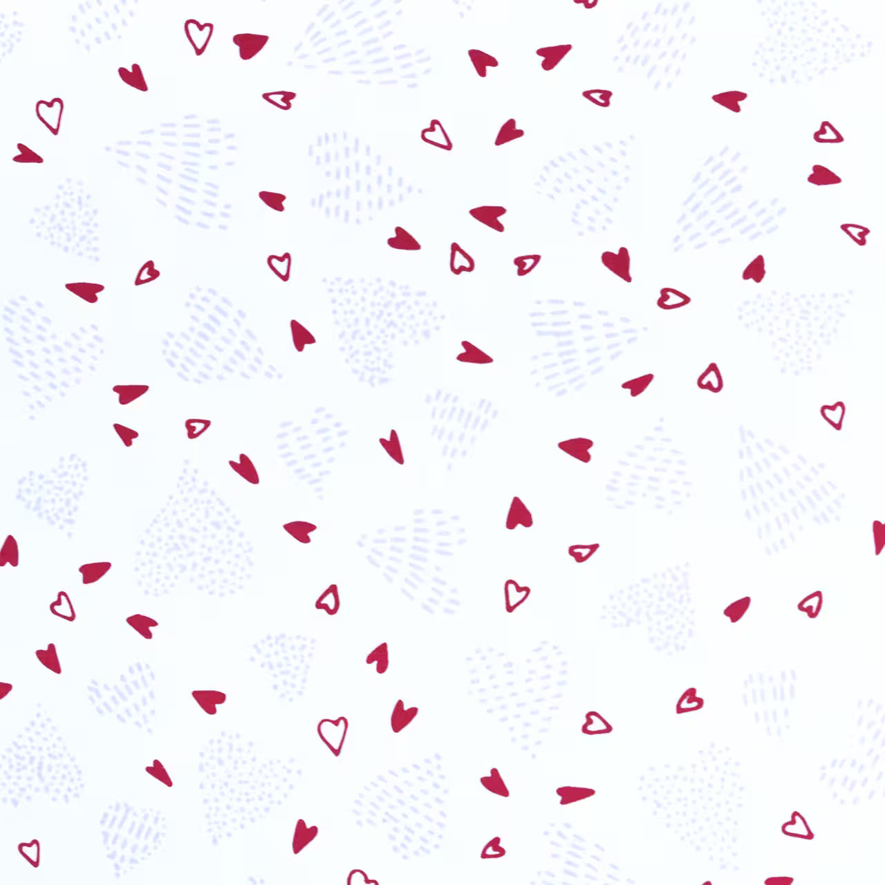 Utierka DEKORO srdiečka biela, červená