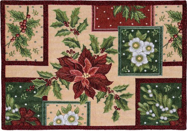Prestieranie MOTIV LUREX vianočný patchwork
