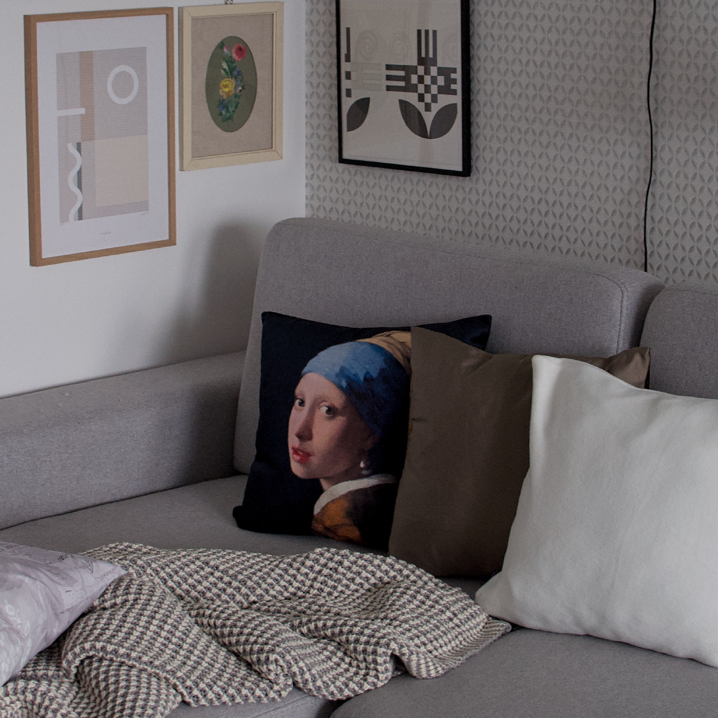 Dekoračný návlek ART VELVET Vermeer - dievča s perlou