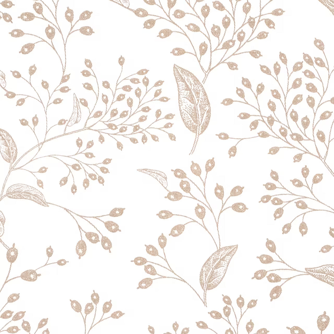 Utierka DEKORO vetvičky, bobule biela béžová