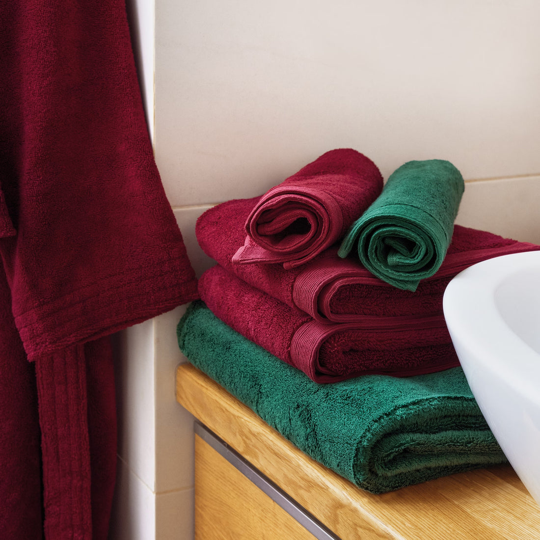 Uterák froté MODAL SOFT vínová