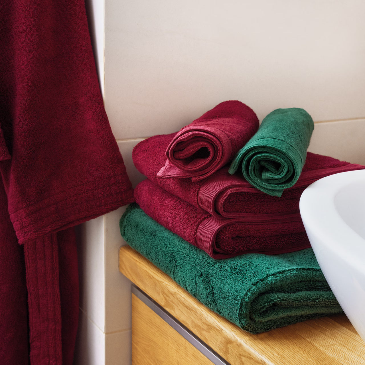 Uterák froté MODAL SOFT vínová