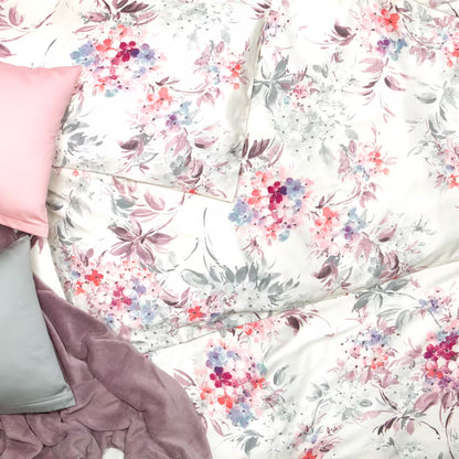 Obliečky SATÉN DESIGN violet smotanová