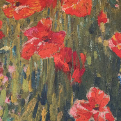 Dekoračný návlek ART VELVET vlčie maky