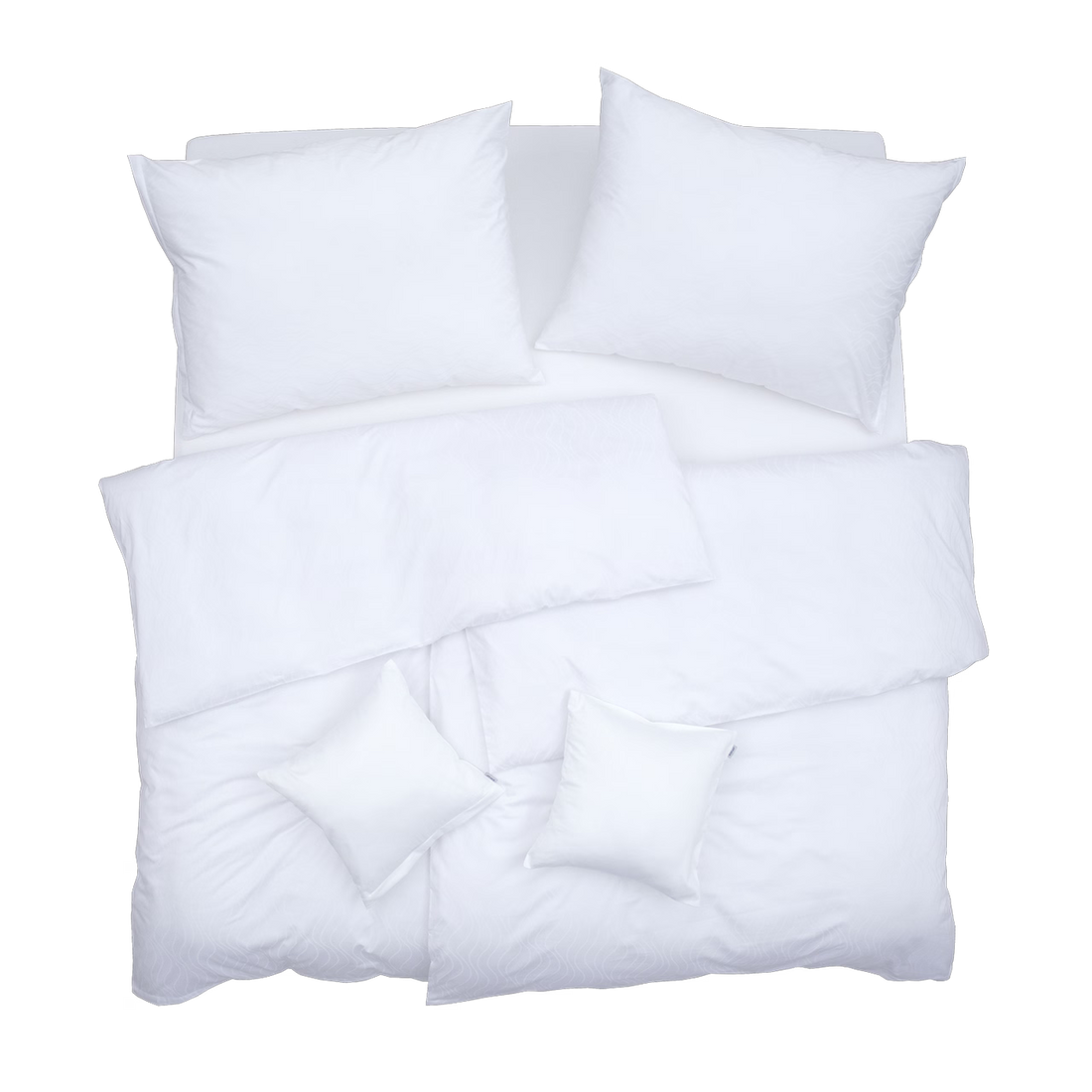 Obliečky ELEGANT PLUS vlnky biela