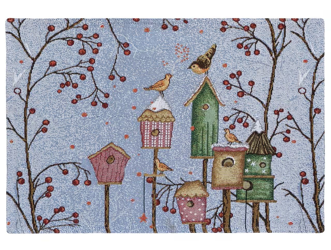 Prestieranie MOTIV vtáčie búdky červená zelená