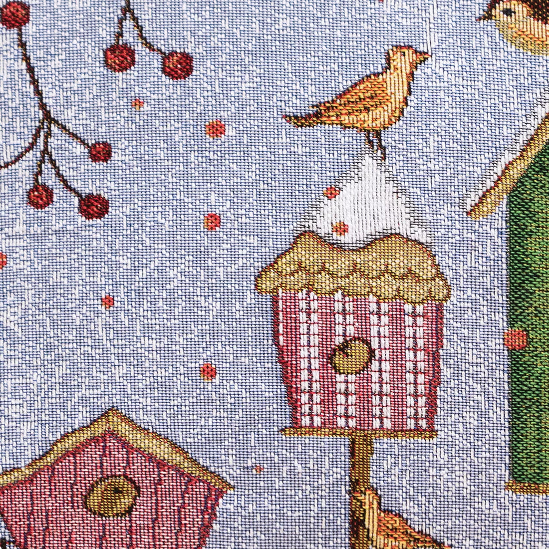 Dekoračný návlek MOTIV vtáčie búdky