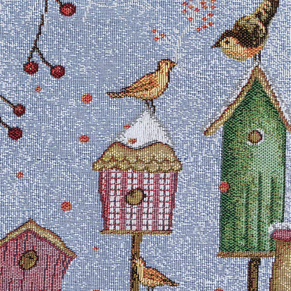 Prestieranie MOTIV vtáčie búdky červená zelená