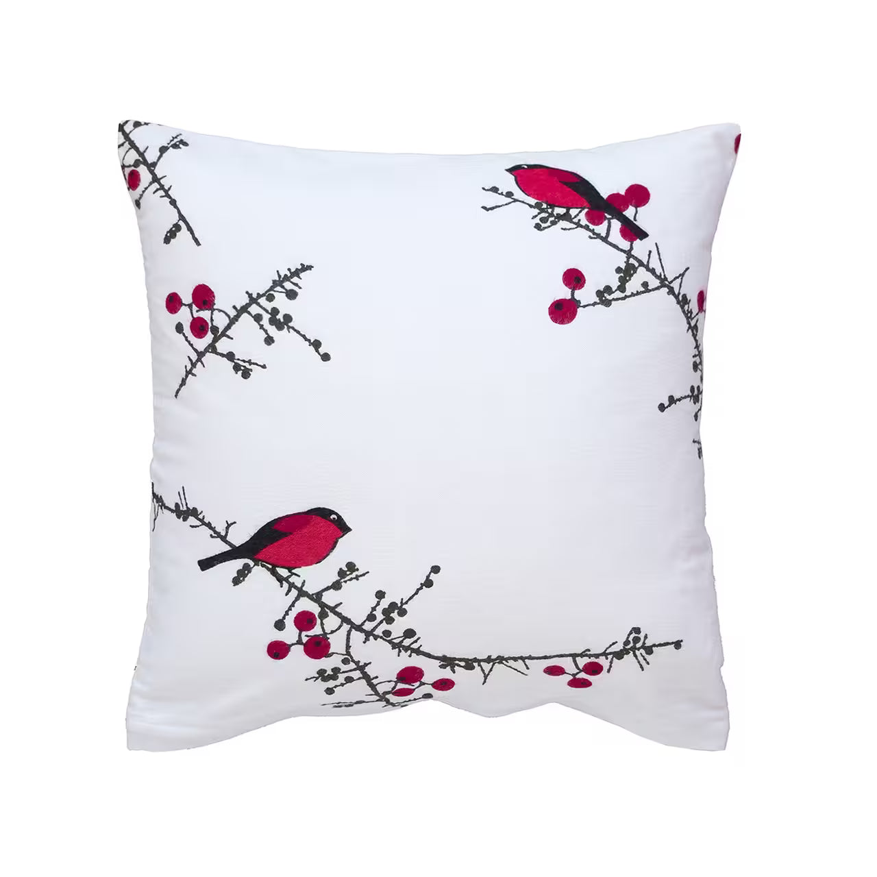 Návlek FLANEL vtáčik biela červená