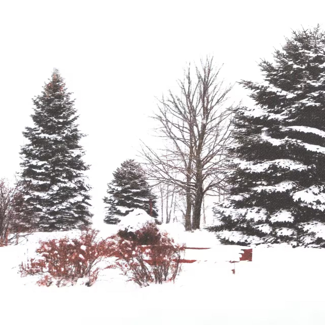 Dekoračný návlek FLORA winter biela