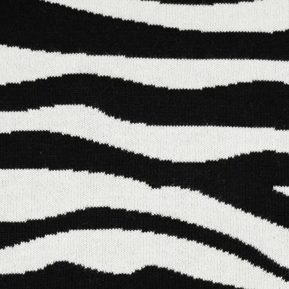 Deka pletená DESIGN zebra