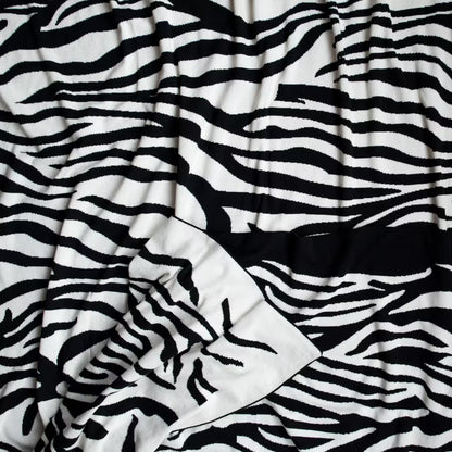 Deka pletená DESIGN zebra
