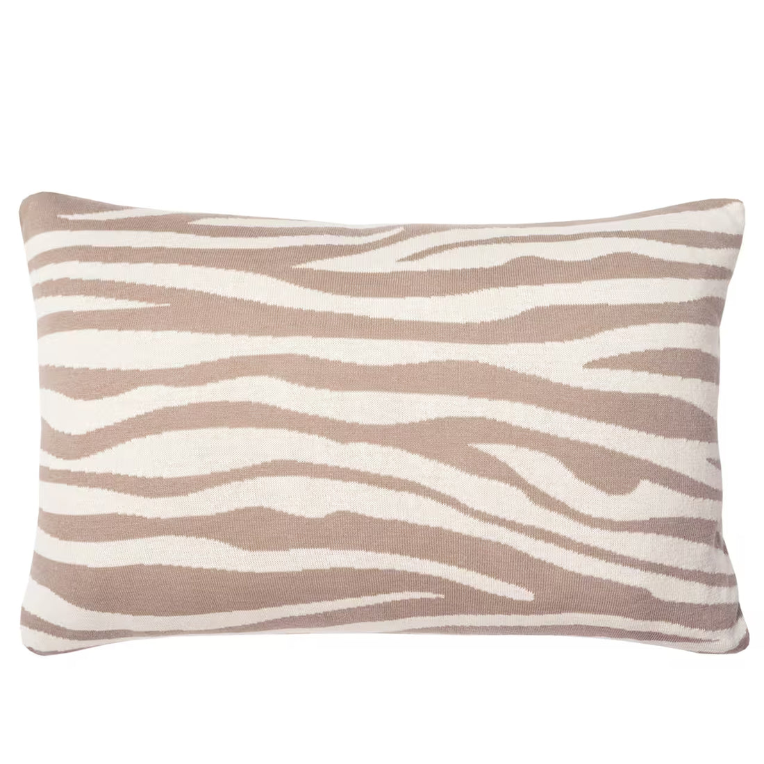 Dekoračný návlek pletený DESIGN zebra smotanová béžová