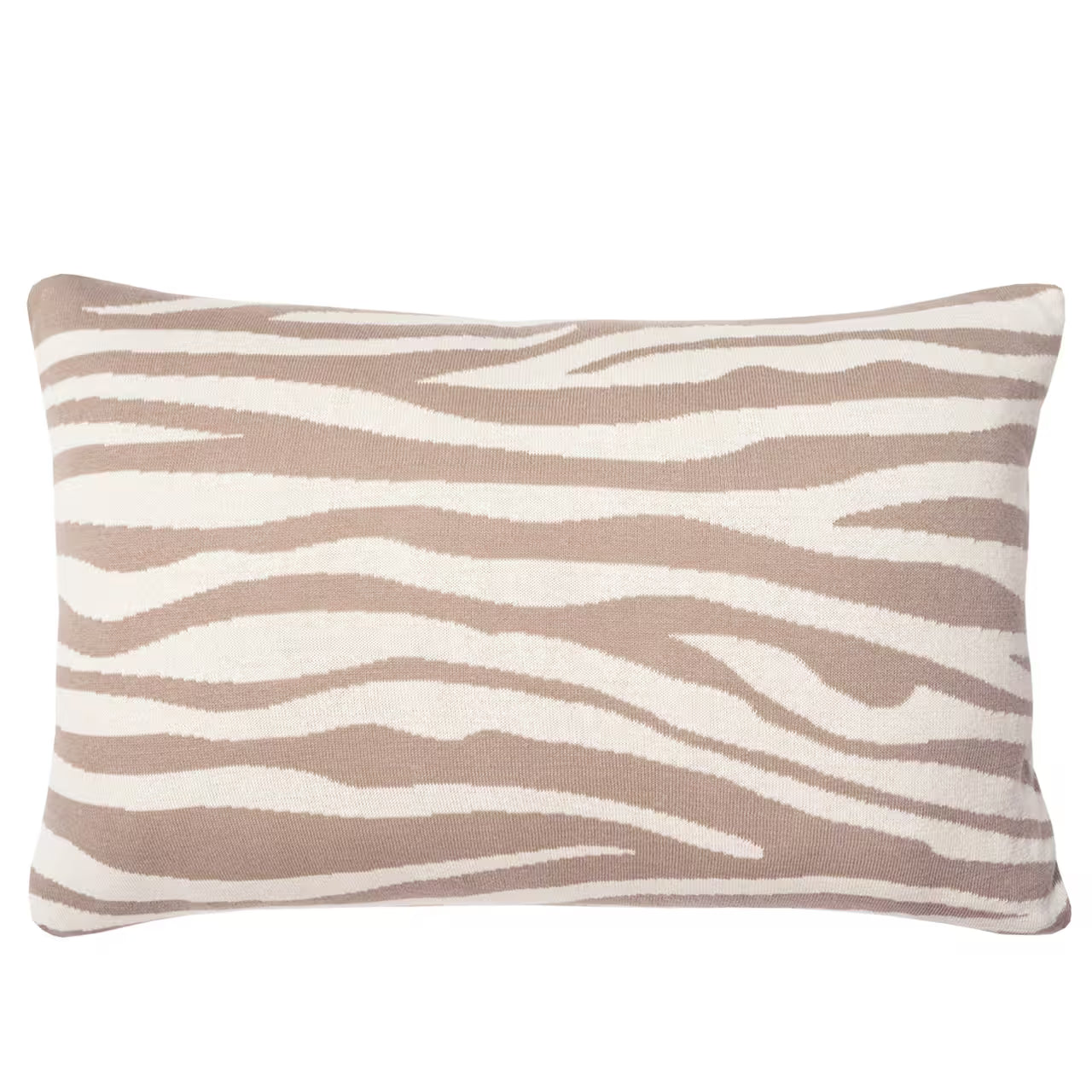 Dekoračný návlek pletený DESIGN zebra smotanová béžová