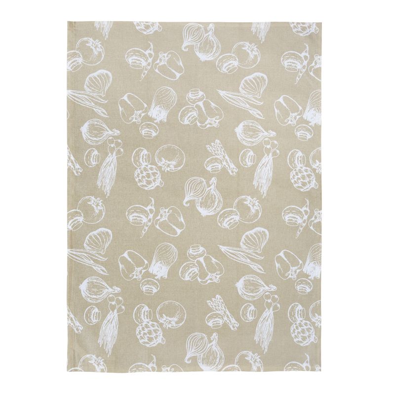 Utierka DEKORO zelenina béžová biela